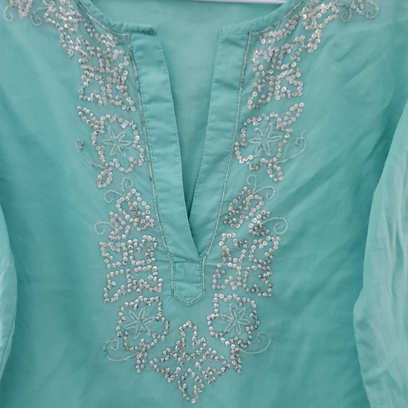 ET CETERA ocean blue tunic - Picture 3 of 4